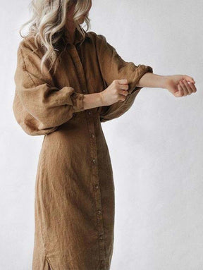 Linen Shirt Dress