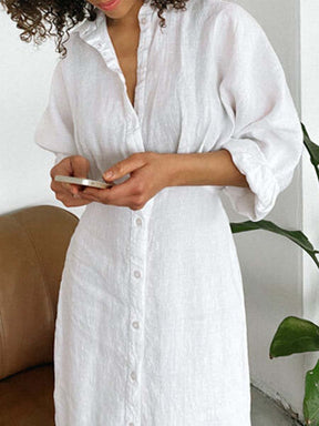 Linen Shirt Dress